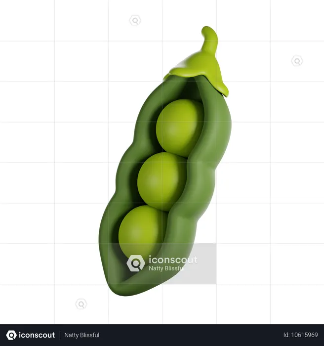 Pea  3D Icon