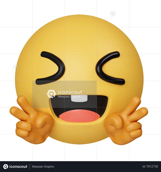 Peace Emoji 3D Icon