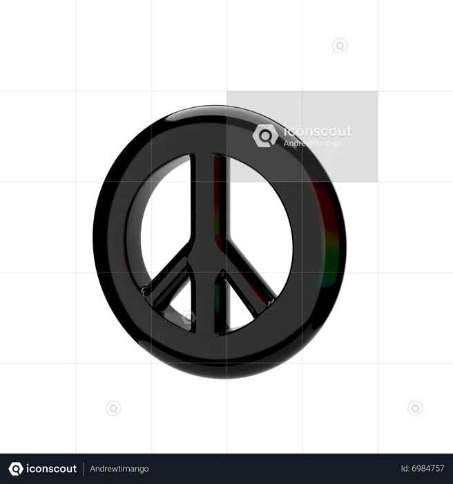 Peace Sign  3D Icon