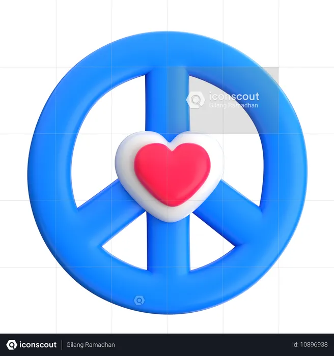 Peace Symbol  3D Icon