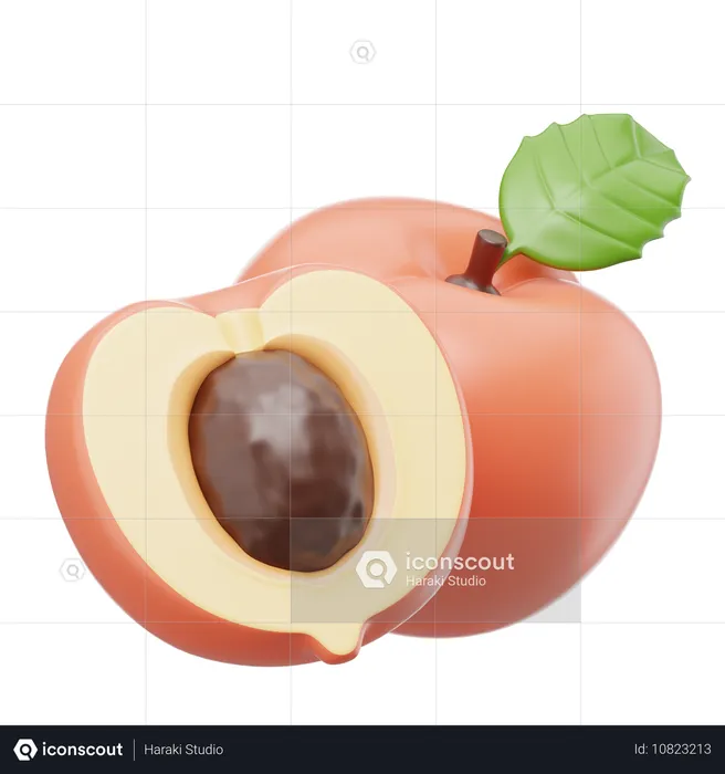 Peach  3D Icon