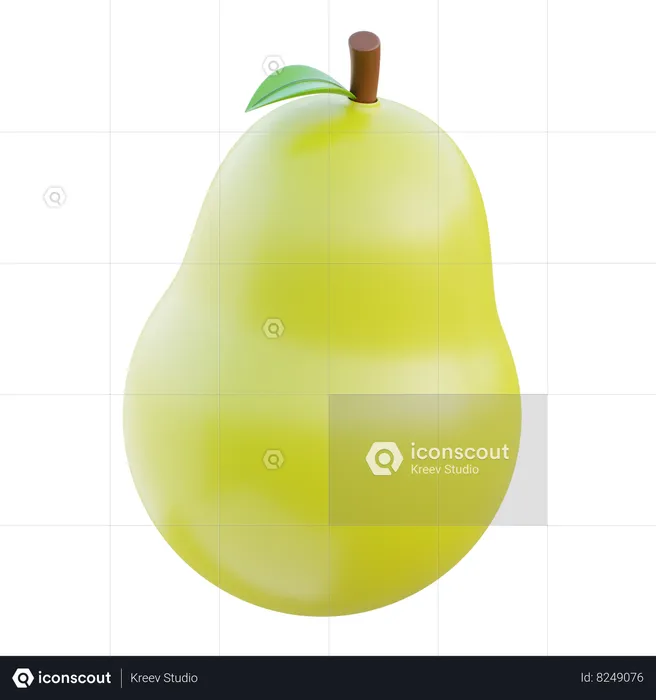 Pear  3D Icon