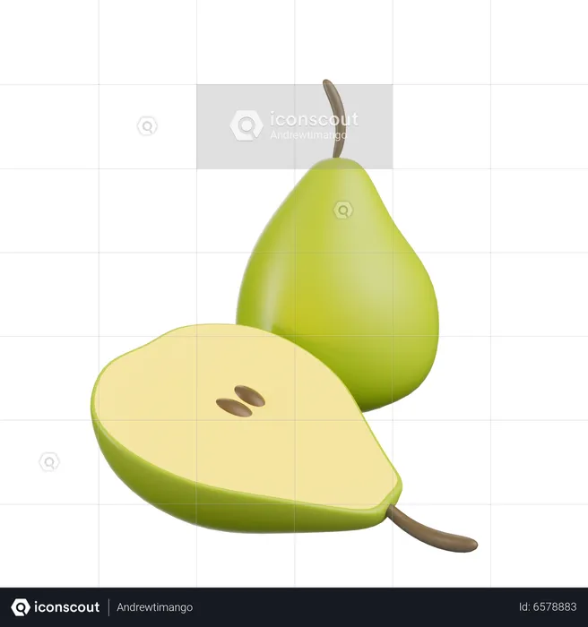 Pear  3D Icon