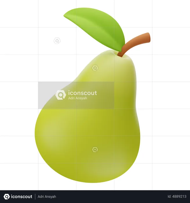 Pear  3D Icon