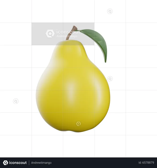 Pear  3D Icon