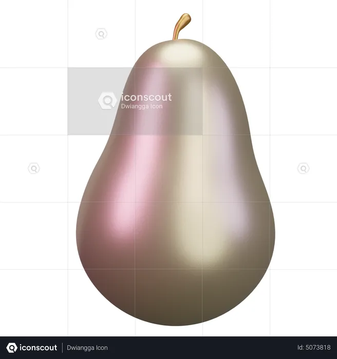 Pear  3D Icon