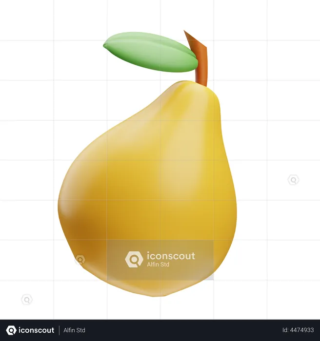 Pear  3D Illustration