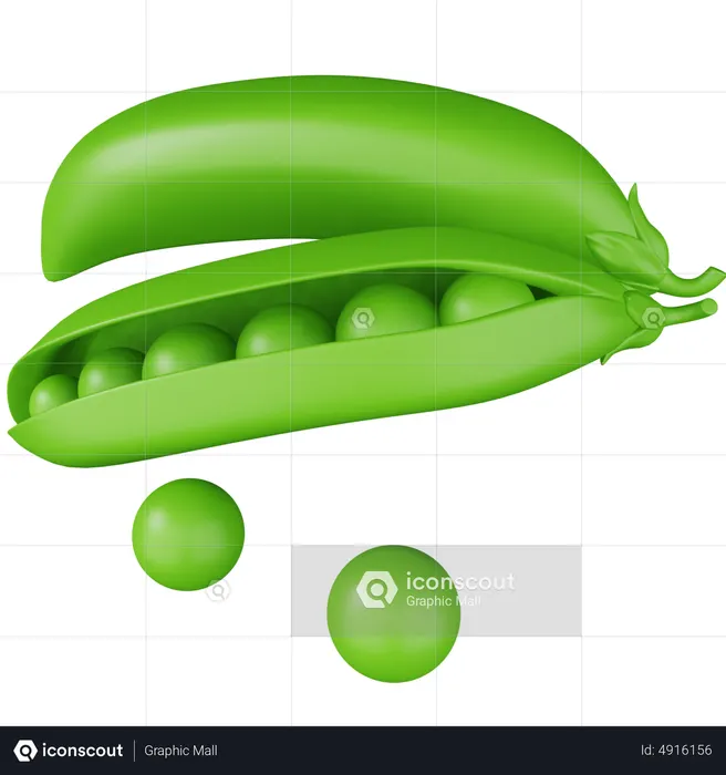Peas  3D Icon