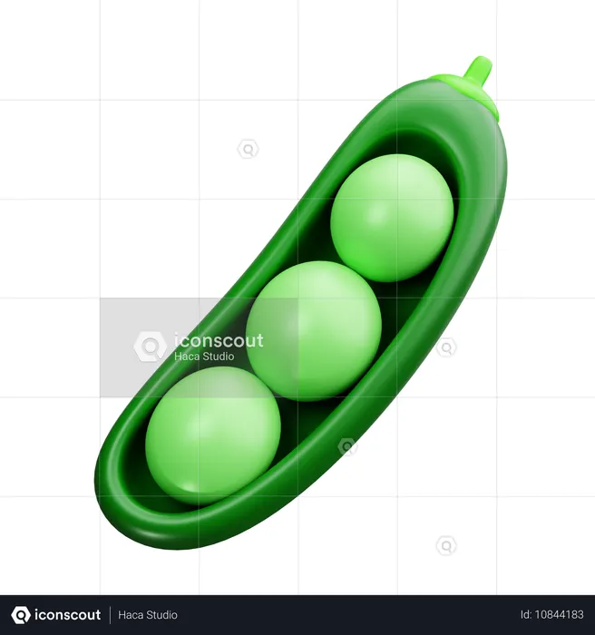 Peas  3D Icon