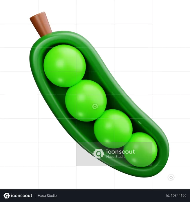 Peas  3D Icon