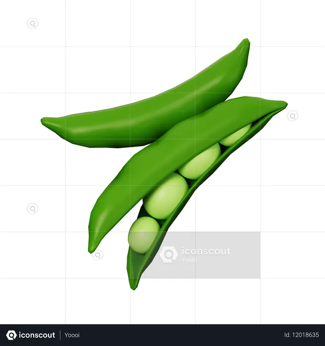 Peas  3D Icon