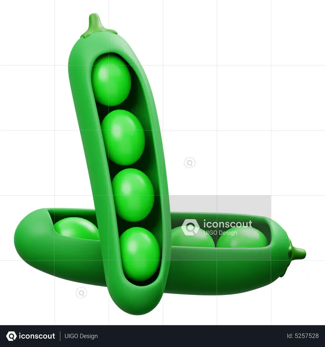 Peas  3D Icon