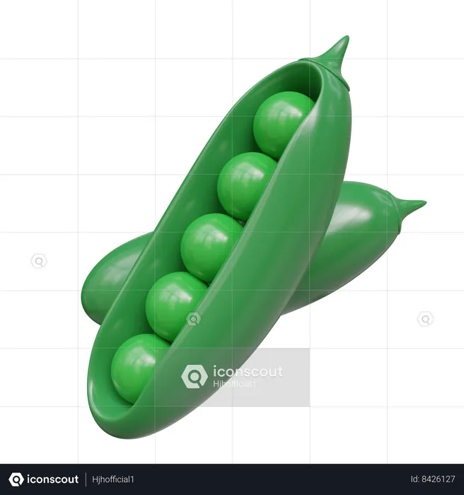 Peas  3D Icon