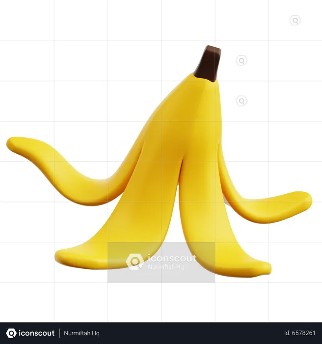 Pelure de banane  3D Icon