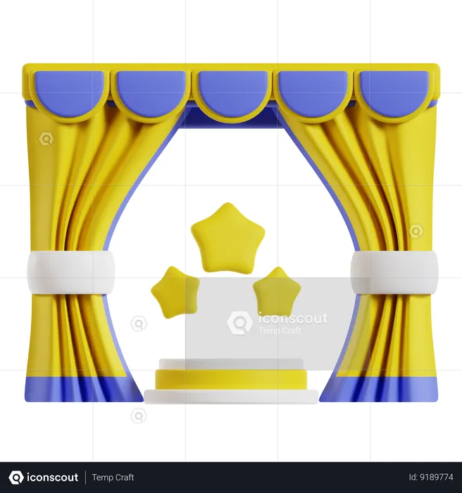 Peça de teatro  3D Icon