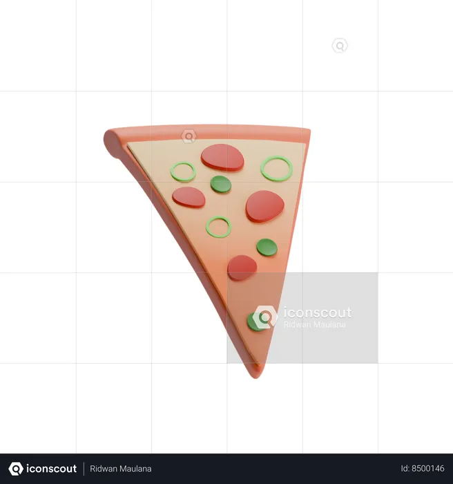 Pedaço de pizza  3D Icon