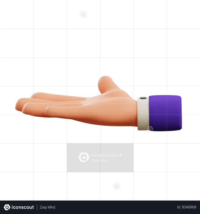 Preguntar gesto con la mano  3D Icon