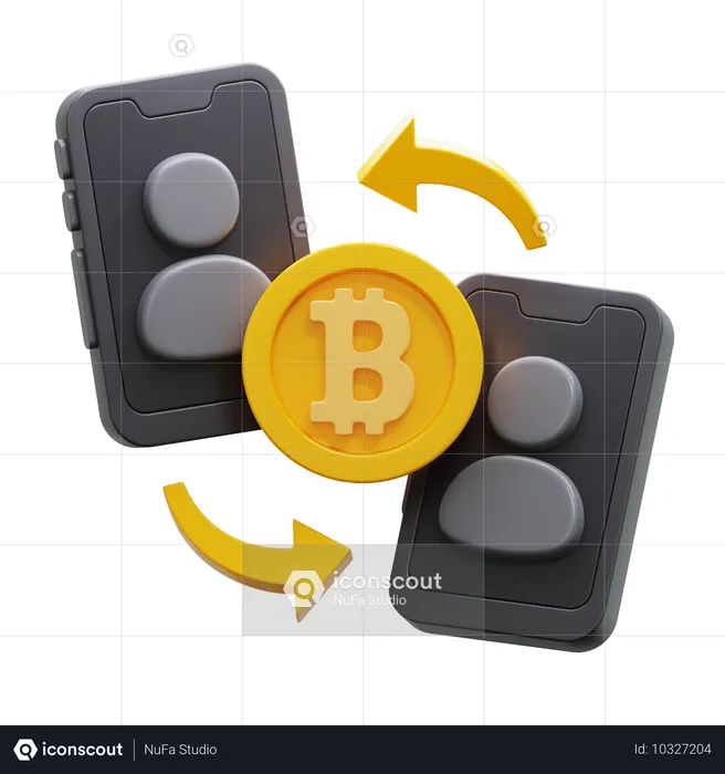 P2P 거래  3D Icon