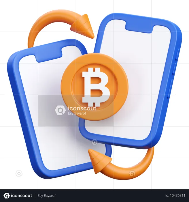 Peer-to-Peer-Transaktion  3D Icon