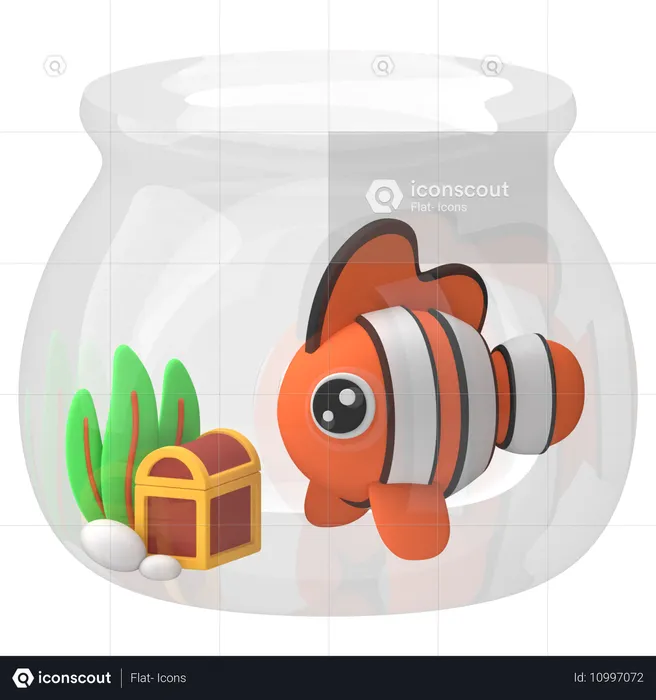 Peixe amigável  3D Icon