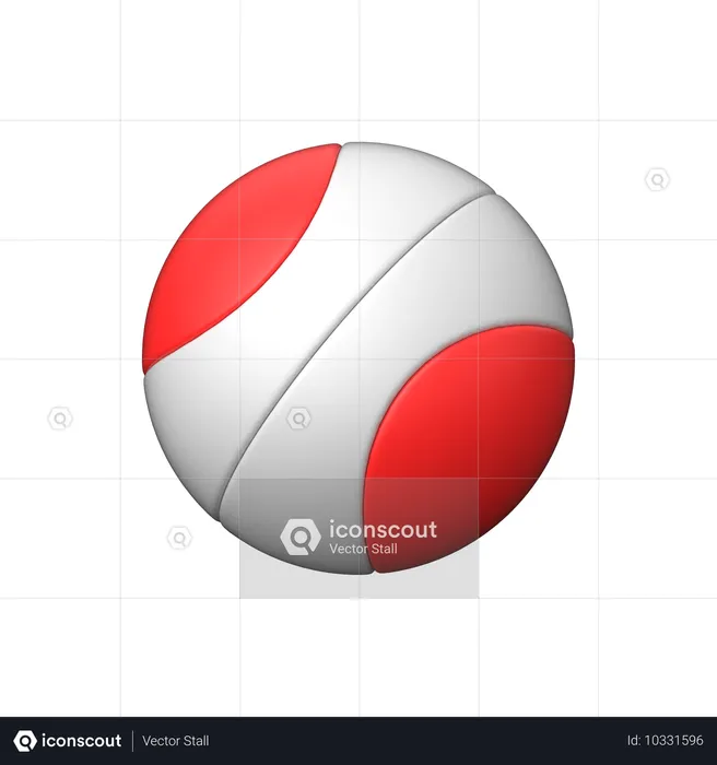 Pelota  3D Icon