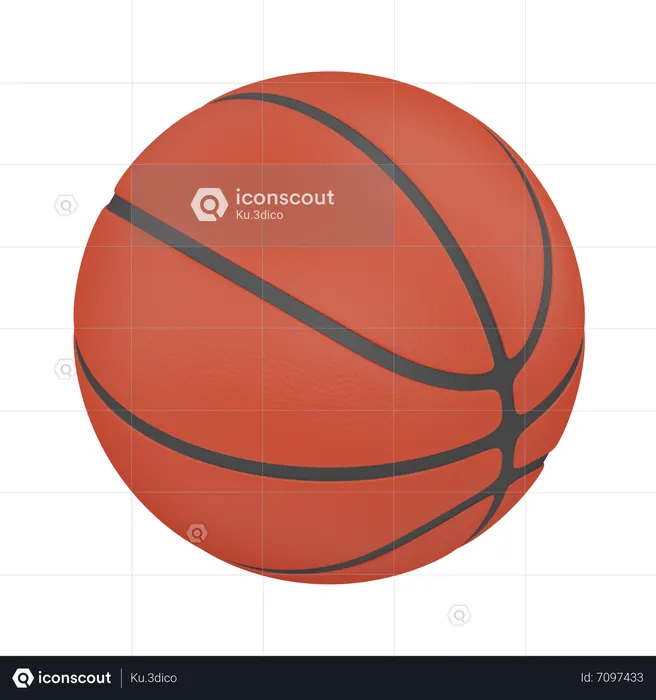 Pelota de baloncesto  3D Icon