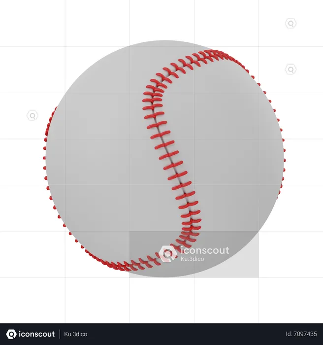 Pelota de beisbol  3D Icon