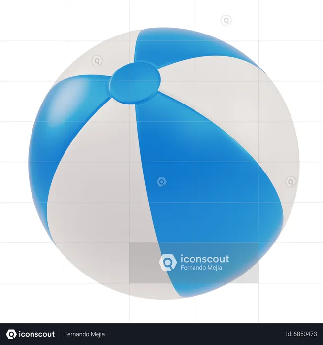 Pelota de playa  3D Icon