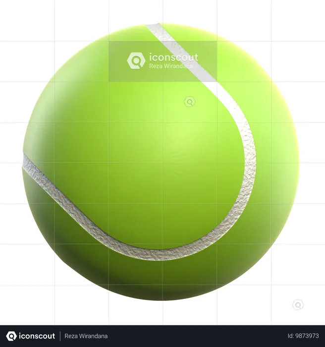 Pelota de tenis  3D Icon