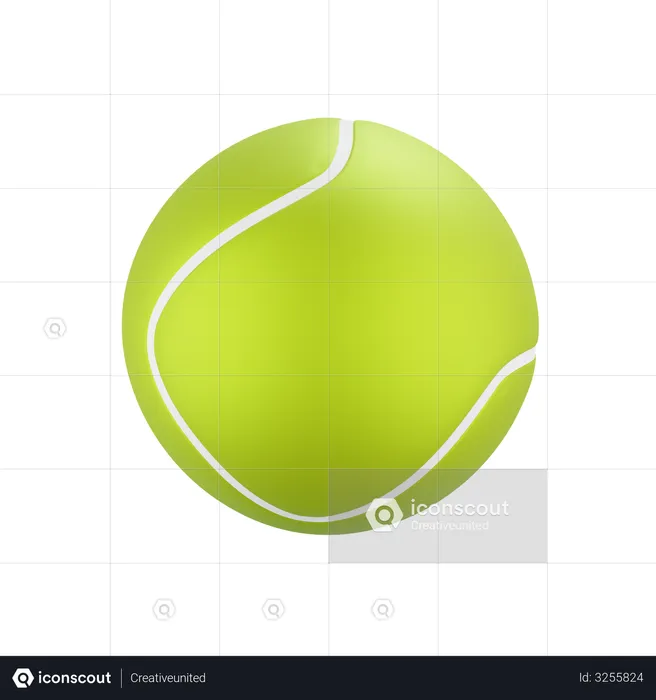 Pelota de tenis  3D Illustration