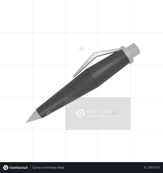 Pen  3D Illustration