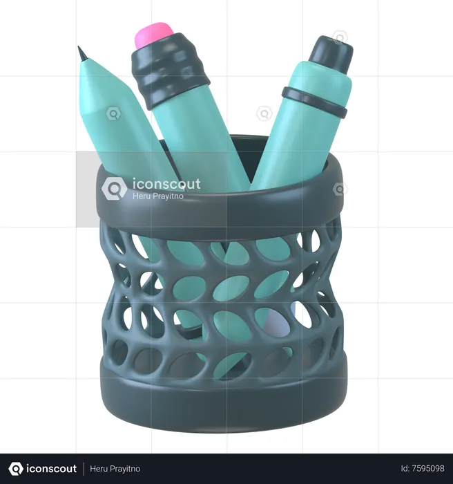 Pen Holder  3D Icon