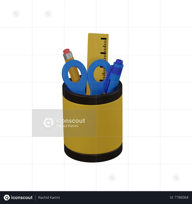 Pen Holder  3D Icon