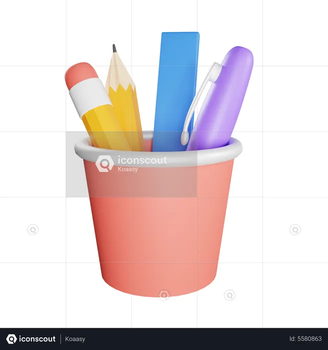 Pen Holder  3D Icon