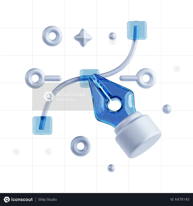 Pen Tool  3D Icon
