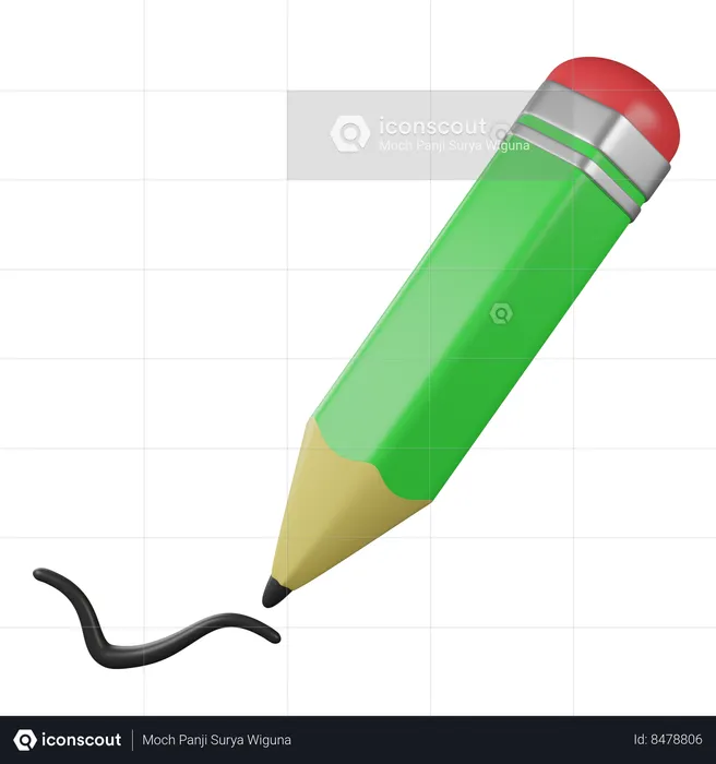 Pencil  3D Icon