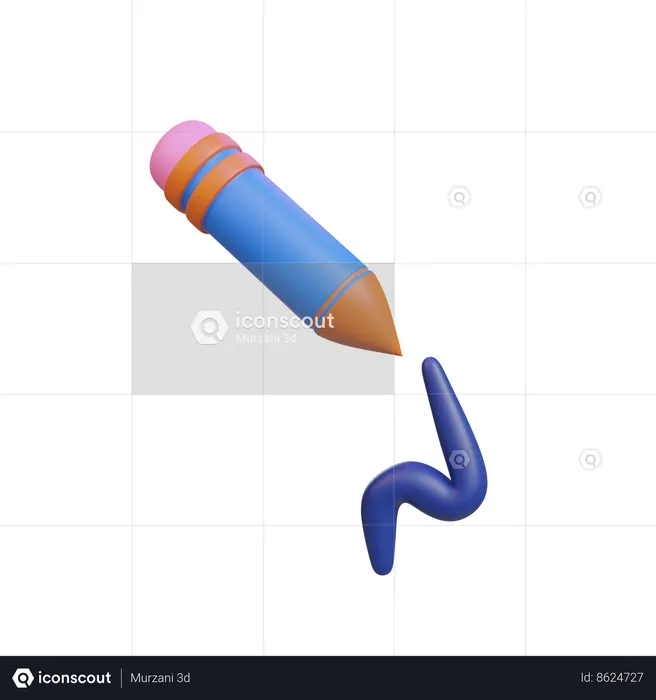 Pencil  3D Icon