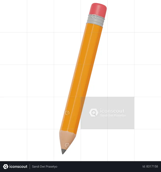 Pencil  3D Icon