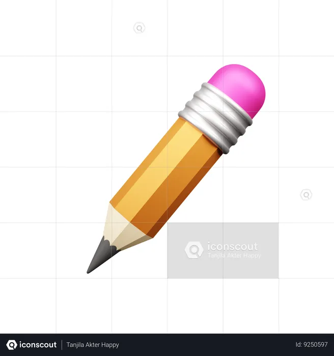 Pencil  3D Icon