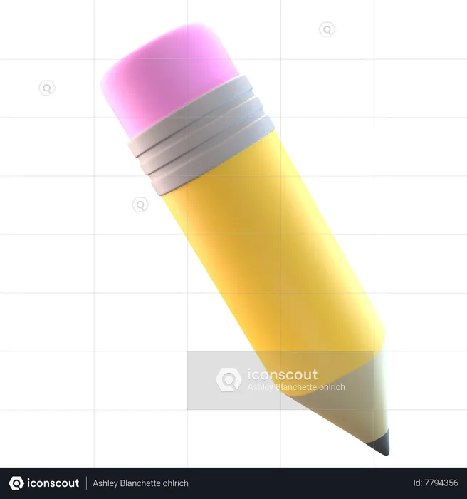 Pencil  3D Icon