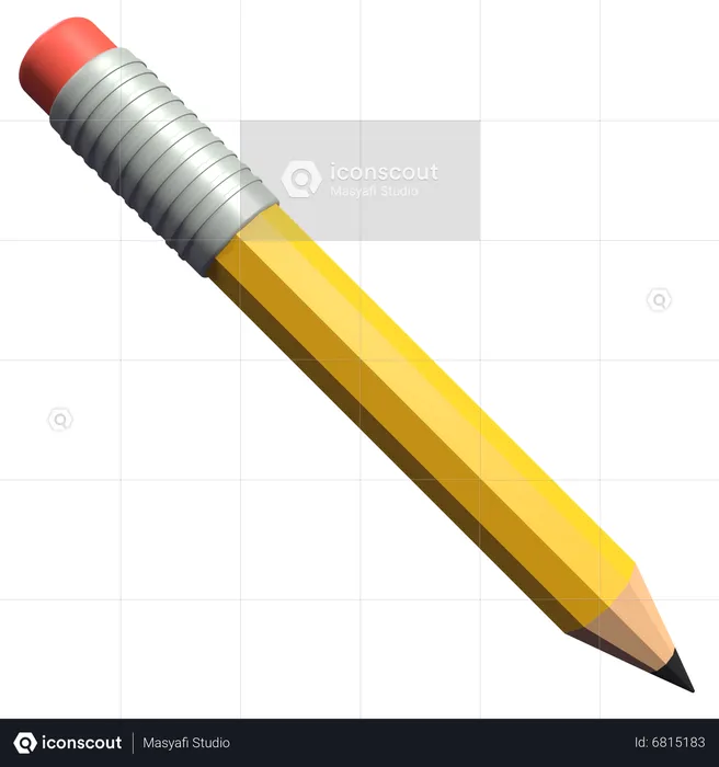 Pencil  3D Icon