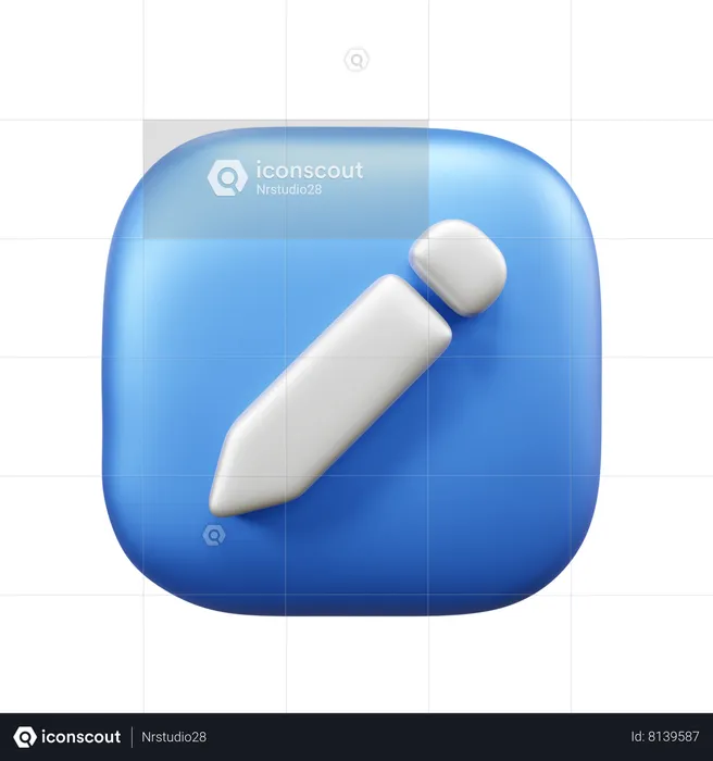 Pencil  3D Icon