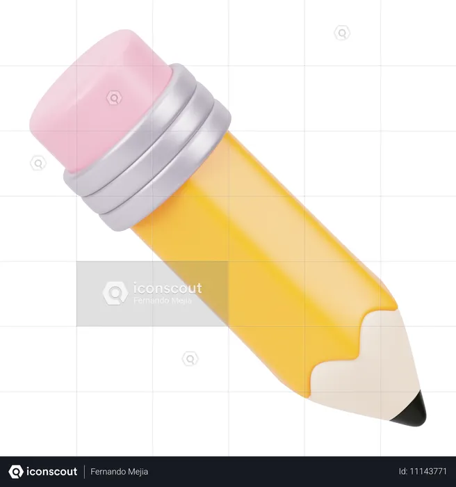 Pencil  3D Icon