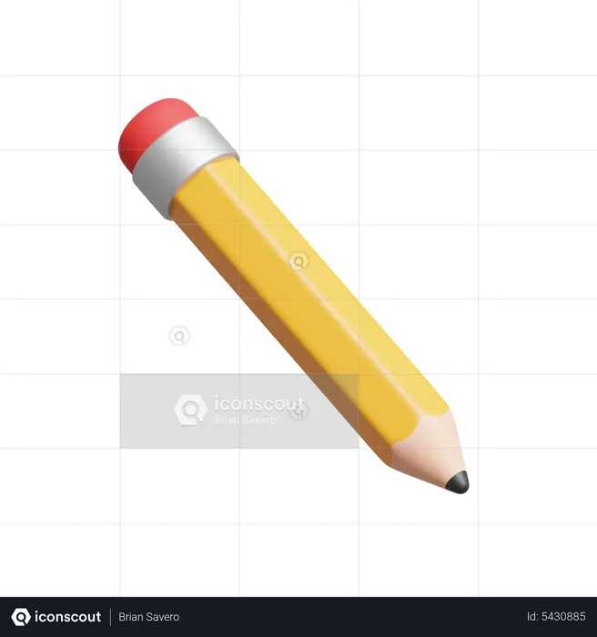 Pencil  3D Icon