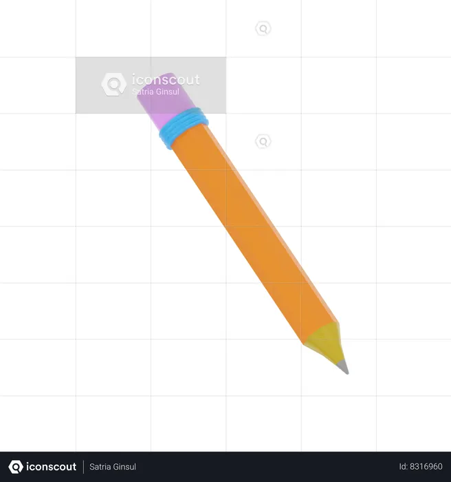 Pencil  3D Icon