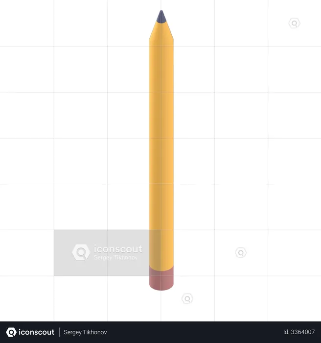 Crayon 3D Illustration download in PNG, OBJ or Blend format
