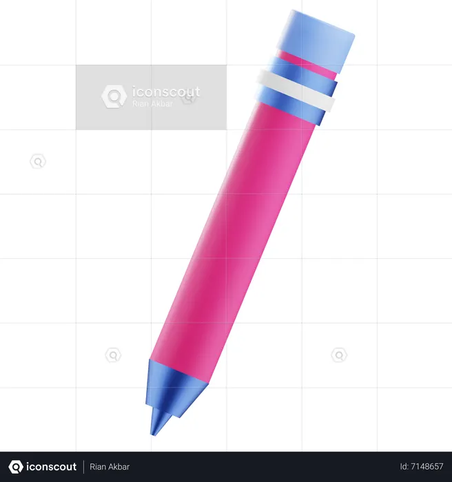 Pencil  3D Icon