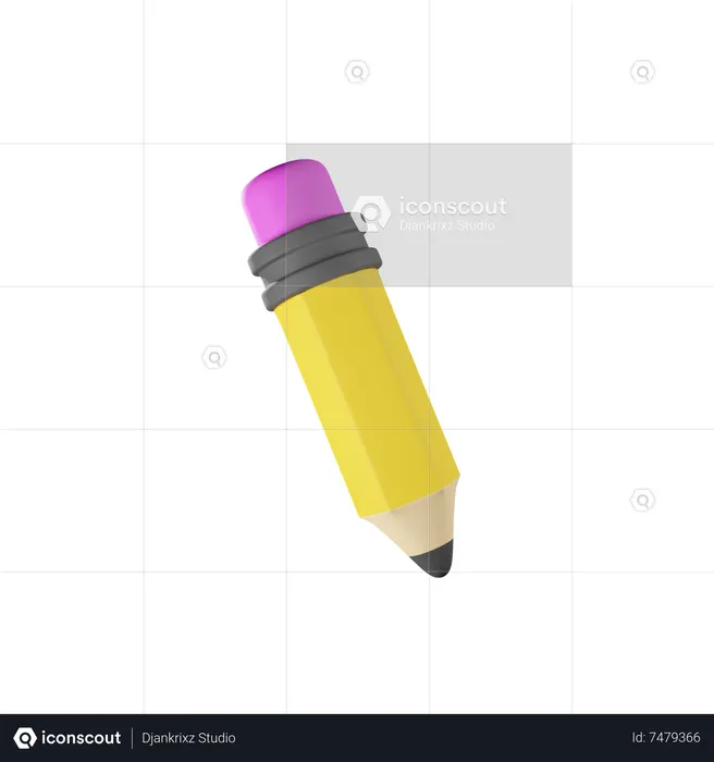 Pencil  3D Icon