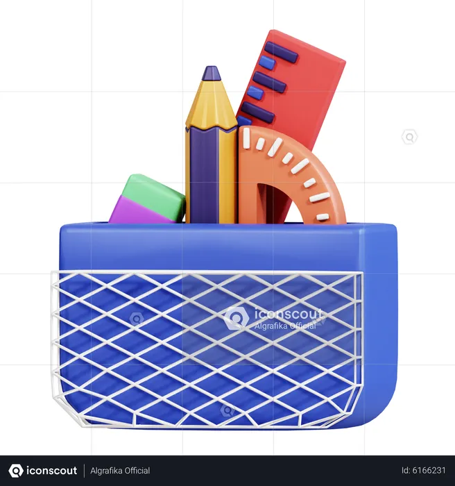 Pencil Case  3D Icon