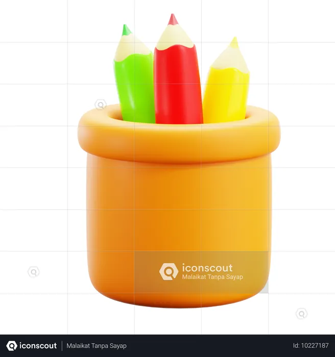 Pencil Case  3D Icon